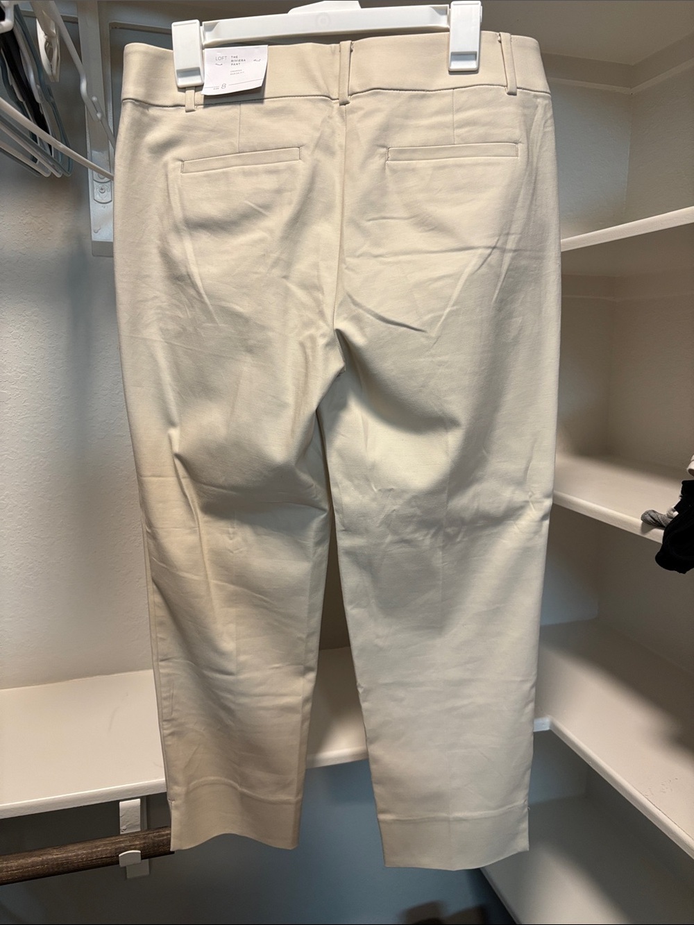 LOFT Cream Women's Dress Pants